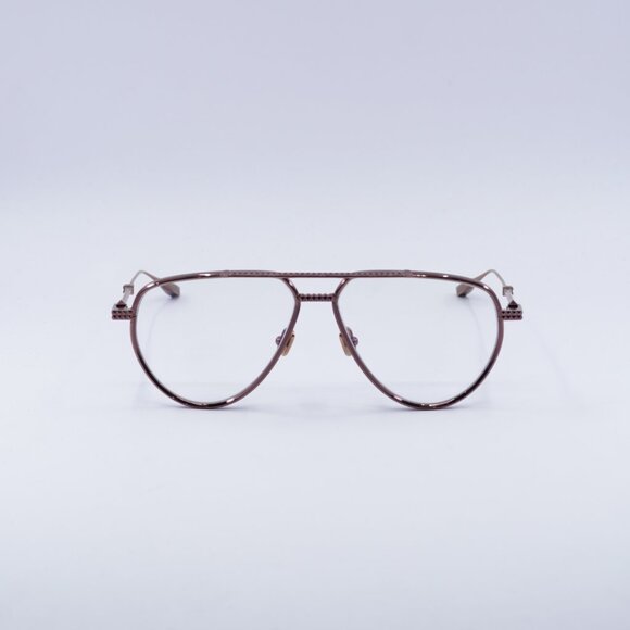 Valentino V-STUD-II VLX-133C Eyeglasses Gold Rose 59mm Aviator Frame - Picture 3 of 10